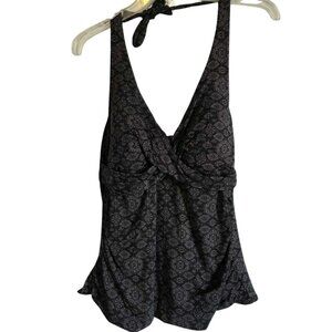 EUC Merona Swim Top With Neck Tie